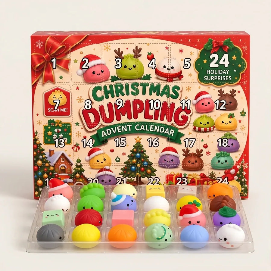Christmas Squishy Advent Calendar with 24 surprise doors
