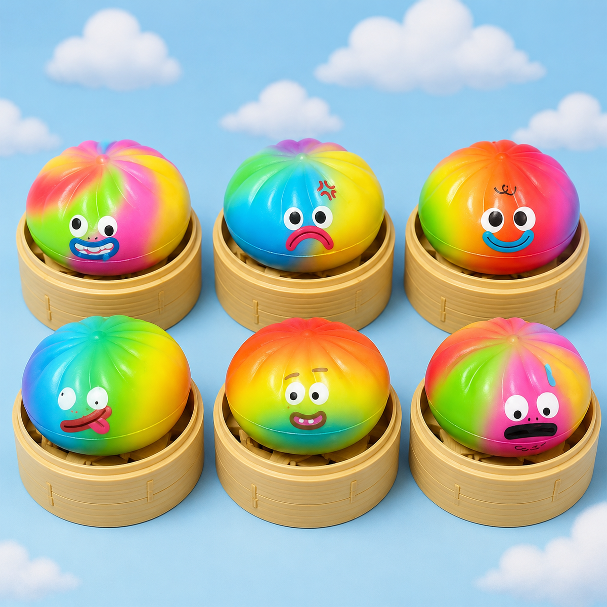 Rainbow Mood Dumpling Squishy