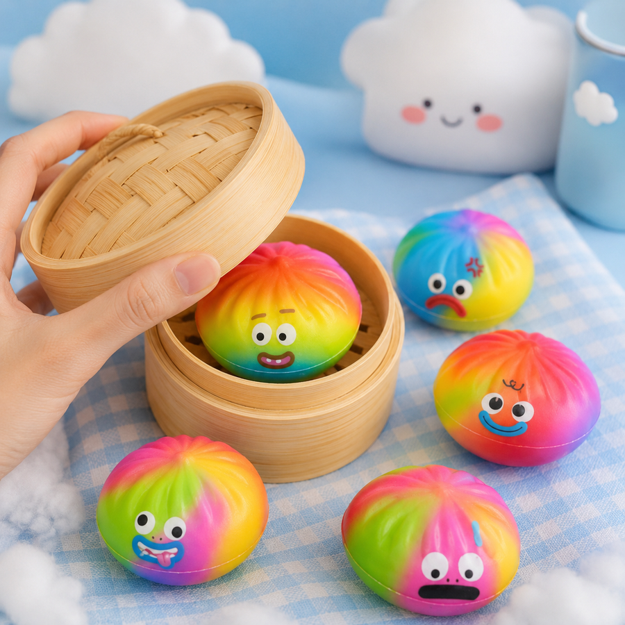 Rainbow Mood Dumpling Squishy