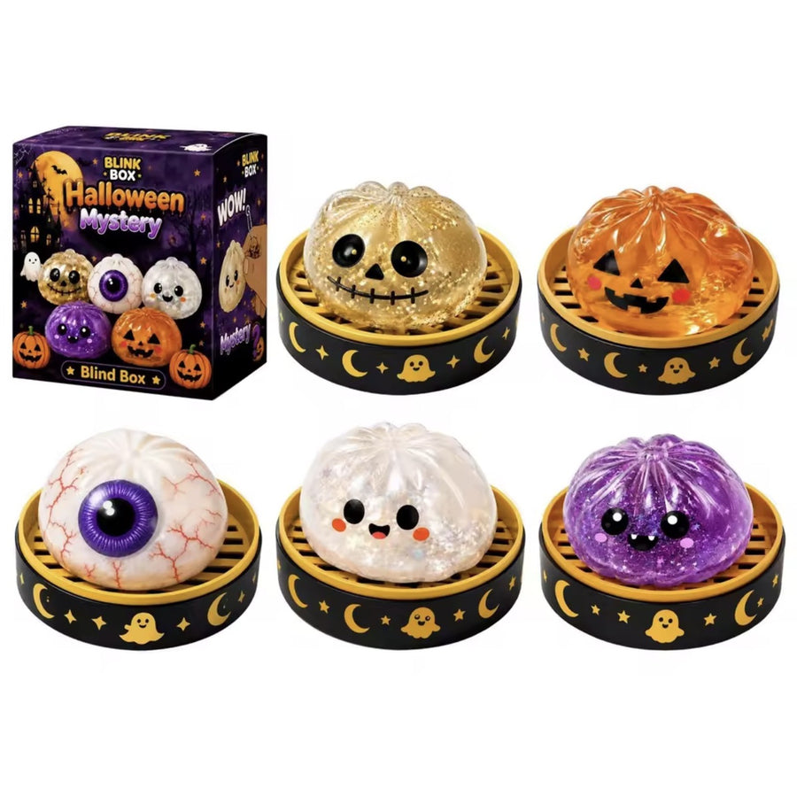 All 5 Halloween dumpling squishies you can get