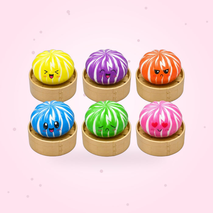 Neon Stripe Dumpling Squishy Mystery Box